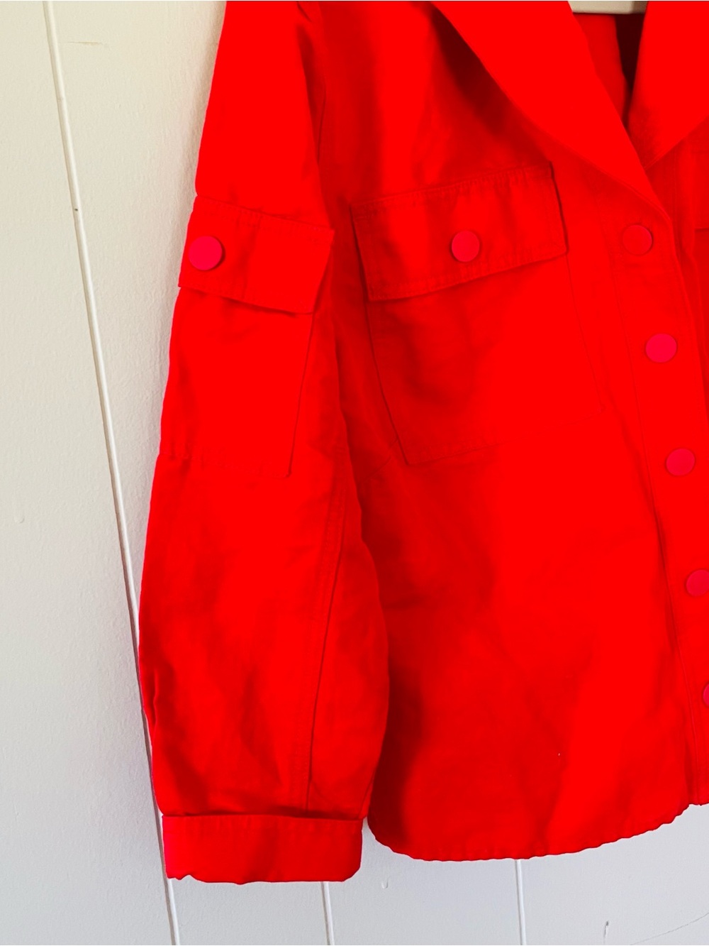 CAbi Vibrant Red Jean Jacket - Picture 4 of 9
